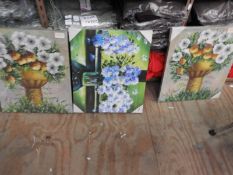 *Three Unframed Canvas Prints