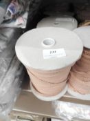 *Four Rolls of Beige Elasticated Edging