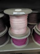 *Four Assorted Rolls of Pink Braid Edging