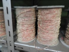 *Four Rolls of Orange & Gold Metallic Cord