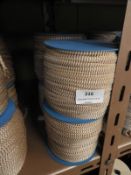 *Four Rolls of Beige & Gold Braided Thread