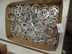 *100 Chrome & Diamante Buckles