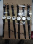 *Ten Ladies Fashion Watches with Faux Leather Stra