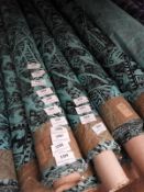*25m Roll of Frisco Disco Fabric (Green & Black)