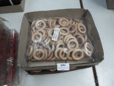 *Box of Simulated Wood Buckles & Fasteners