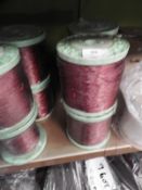 *Four Rolls of Iridescent Braided Thread