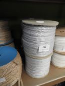 *Four Rolls of Grey & Silver Braided Thread