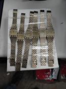 *Ten Yellow Metal Decorative Fashion Watches