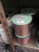 *Four Rolls of Iridescent Braided Thread