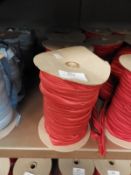 *Four Rolls of Red Elasticated Ribbon