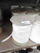 *Four Rolls of Cream Elasticated Ribbon