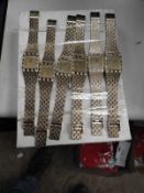 *Ten Yellow Metal Decorative Fashion Watches