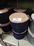 *Four Rolls of Blue Braid Edging