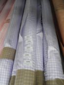 *25m Roll of Satin Lilac & White Gingham Style Fab