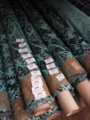 *25m Roll of Frisco Disco Fabric (Green & Black)