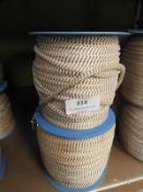*Four Rolls of Beige & Gold Braided Thread