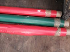 *Three Rolls of Waterproof Tarpaulin Style Fabric