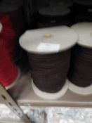 *Four Rolls of Brown Elasticated Ribbon