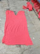 *Ten Pieces of Red Cloth with Brown Trim