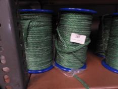 *Four Rolls of Green & Silver Braid