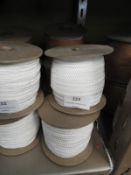 *Four Rolls of Cream Braid Edging