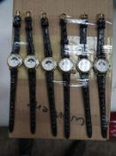 *Ten Ladies Fashion Watches with Faux Leather Stra