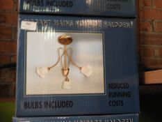 *Elegant Mains Voltage Halogen Three Branch Chande