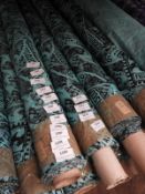 *25m Roll of Frisco Disco Fabric (Green & Black)