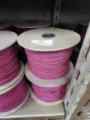*Four 150m Rolls of Pink Braid Edging