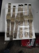 *Ten Yellow Metal Decorative Fashion Watches