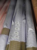 *25m Roll of Satin Lilac & White Gingham Style Fab