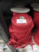 *Four Rolls of Red Elasticated Ribbon