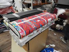 *Twelve Belts of Fabric (Total 110m of Various Fab