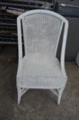 Painted Lloyd Loom Style Bedroom Chair