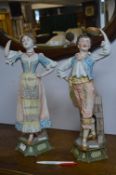 Pair of Pottery Figures (AF)