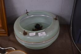 Green Glass Vintage Light Fitting