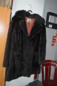 Ladies Artificial Fur Coat Size:20