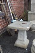 Square garden Birdbath