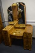 Art Deco Walnut Veneered Dressing Table