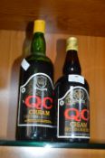 Two Bottles of QC Cream British Sherry
