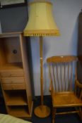 Turned Beech Standard Lamp