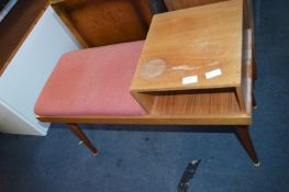 Teak Retro Telephone Seat