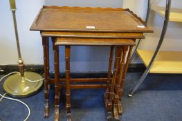 Walnut Veneer Nest of Tables