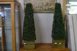 Pair of Artificial Planters