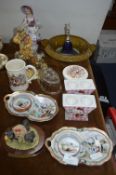 Assorted Pottery Items, Figurines, Japanese Potter