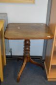 Victorian Silk Topped Side Table on Tripod Base