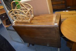 Oak Drop Leaf Dining Table and a Bamboo Magazine R