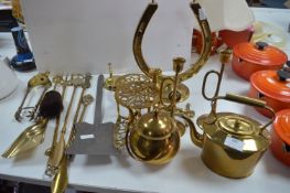 Collection of Brassware