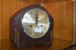 1930's Oak Mantel Clock