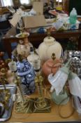 Pottery Table Lamps etc.